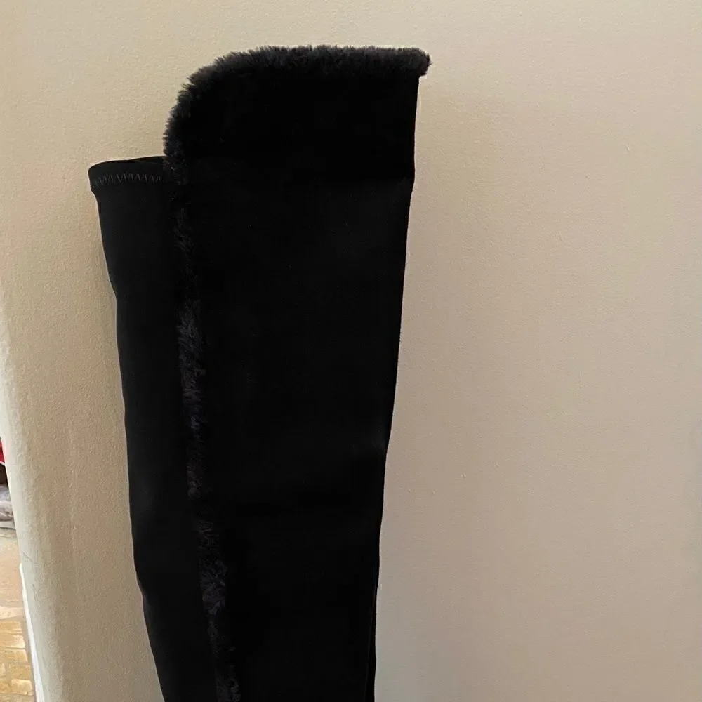 Stuart Weitzman Black Suede Boot